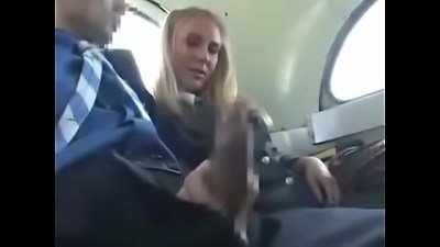 Pretty blond teenager schoolgirl Natalie Norton Seduced by a sausage During A Bus ride