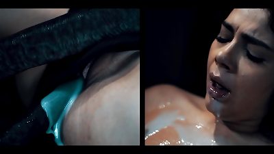 Real life anime porn - Valentina Nappi Is pulverized the hell out by Alien Monster