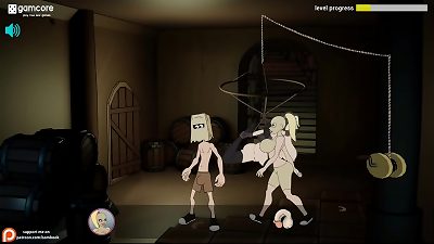 Fuckerman - Supernatural buttfuck 3 way in haunted house with Ms. Dimitrescu - Vampire Sify toon porn