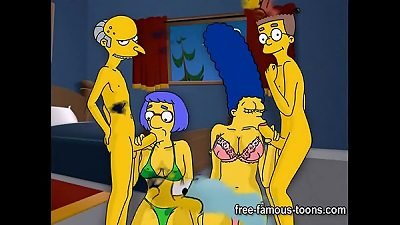 Simpsons manga porn firm lovemaking
